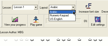 TypeFaster Arabic Option